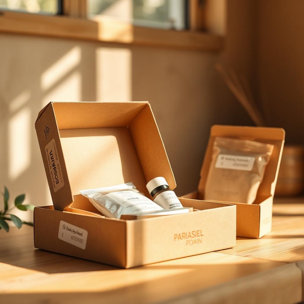 Sustainable cardboard packaging boxes